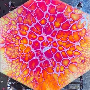 Acrylic paint pour **Bloom technique **